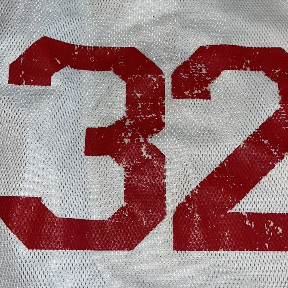 Worn Jordan Jumpman Basketball Jersey 32 Tank basketball sleeveless Jersey Shirt